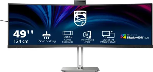 [TT- PHILIPS 49B2U5900CH] PHILIPS 49B2U5900CH - 49 Inch Curved Business Monitor  with USB-C