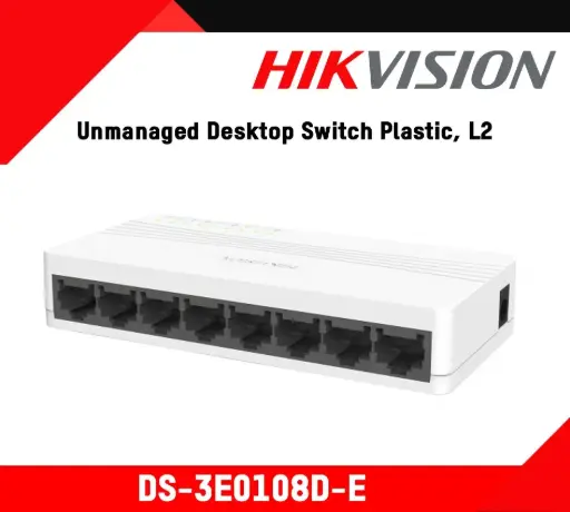 [TT- HIK DS-3E0108D-E] HIKVISION UNMANAGED SWITCH 8 PORT - DS-3E0108D-E