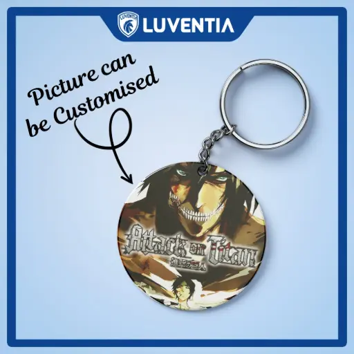 Keychain Anime - Attack on Titan Personage Double scary look