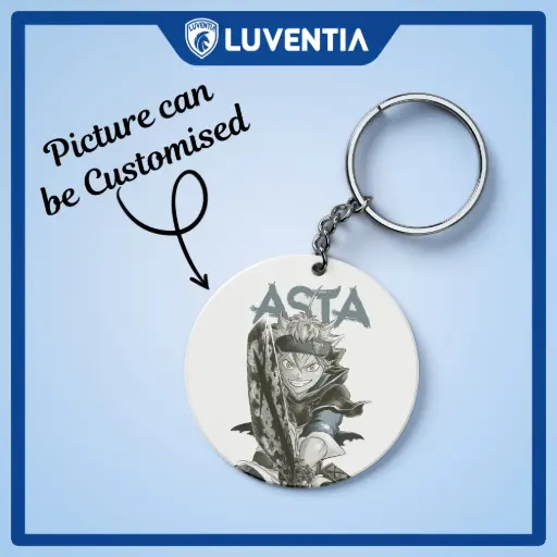 Keychain Anime - Black Clover - Asta with name