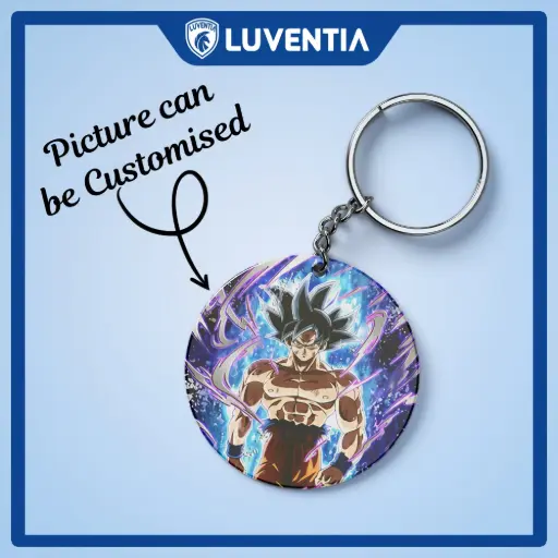 Keychain Anime - DBZ - Goku Blue bg