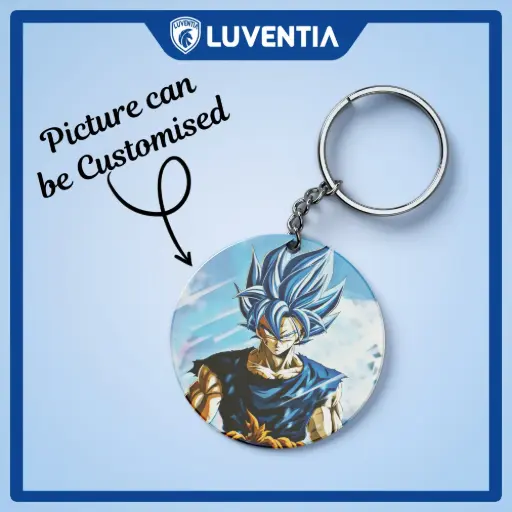 Keychain Anime - DBZ - Goku Blue Hair
