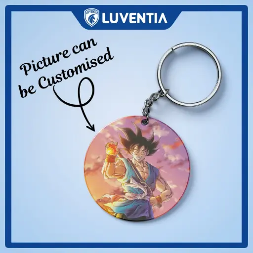 Keychain Anime - DBZ - Goku pink