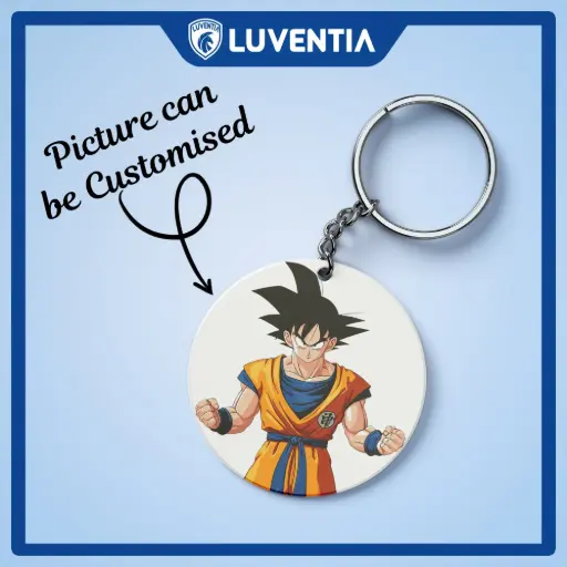 Keychain Anime - DBZ - Goku White