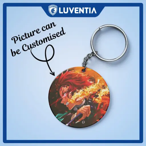 Keychain Anime - Demon Slayer Tanjiro fire