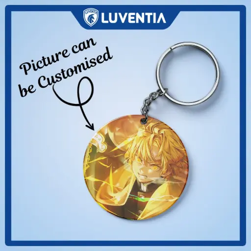 Keychain Anime - Demon Slayer Zenitsu with sword