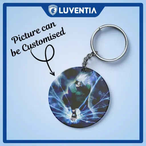 Keychain Anime - Naruto Kakashi blue