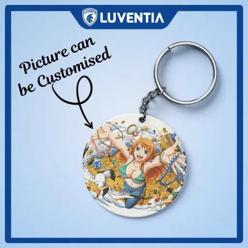 Keychain Anime - One Piece Nami white