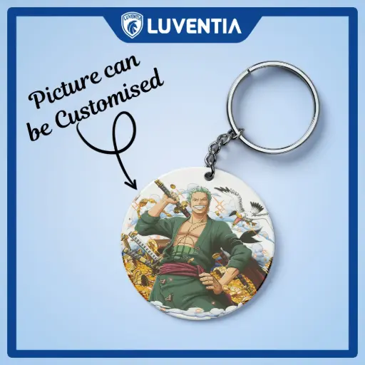 Keychain Anime - One Piece Zorro White