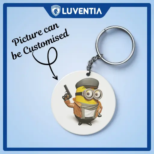 Keychain Cartoon - Minions Gangsta