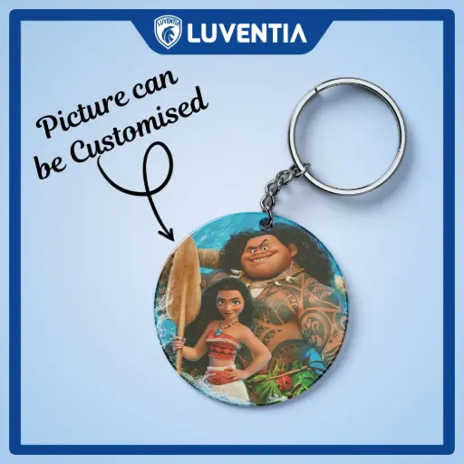 Keychain Cartoon - Moana Closeup