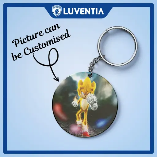 Keychain Cartoon - Sonic Super Sonic