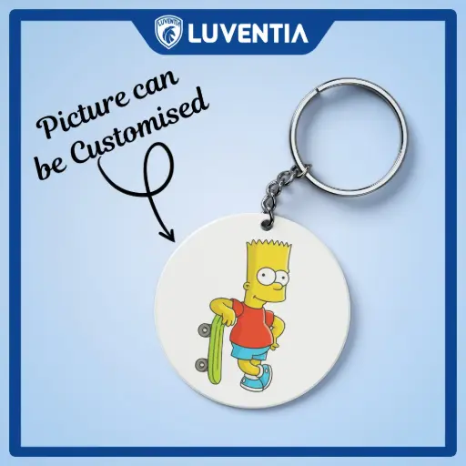 Keychain Cartoon -Simpsons Bart 