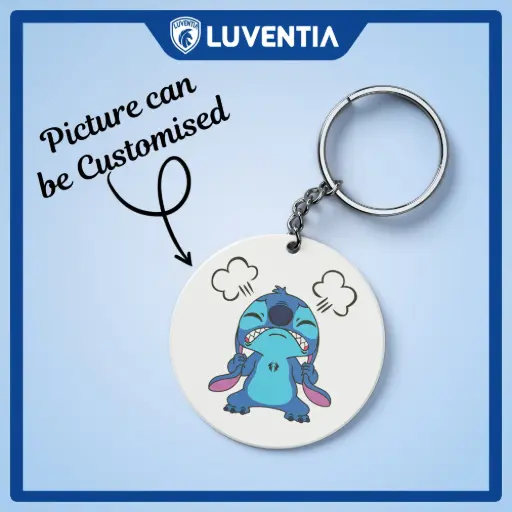 Keychain Cartoon -Stitch Angry
