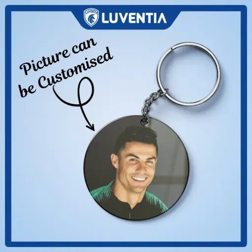 Keychain Football - Ronaldo Closeup