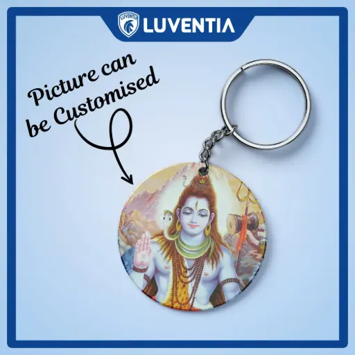 Keychain Hindu - blue shiv