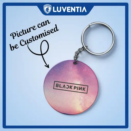 Keychain K-POP - Blackpink Logo purple