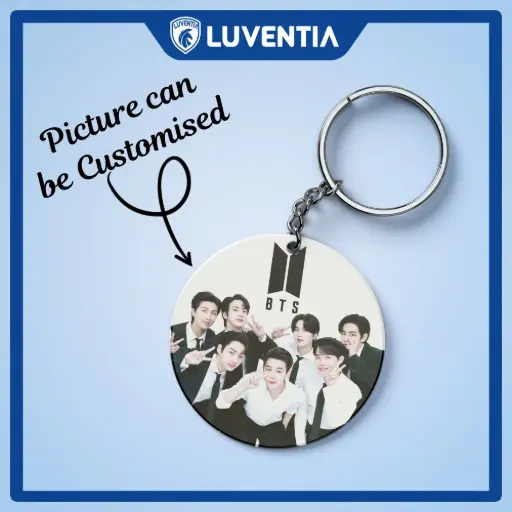 Keychain K-POP - BTS Groups White