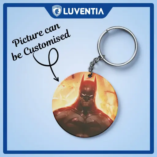 Keychain Superhero - Batman fire