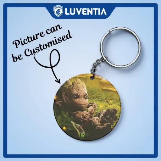 Keychain Superhero - Gardian of Galaxie - Groot Relax