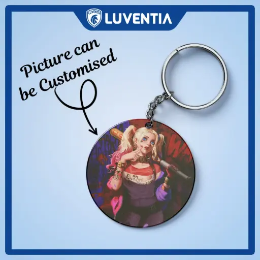 Keychain Superhero - Harley Queen Bat