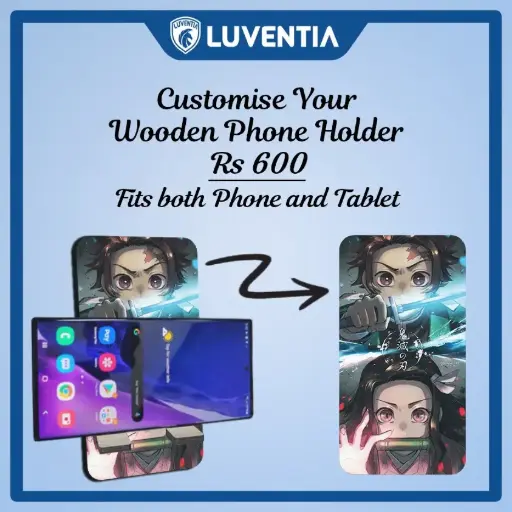 Phone Holder UV - Anime - Demon Slayer - Tanjiro / Nezuko