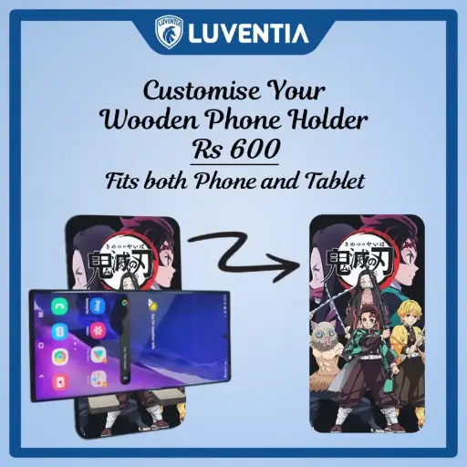 Phone Holder UV - Anime - Demon Slayer - Group logo Chinese Up