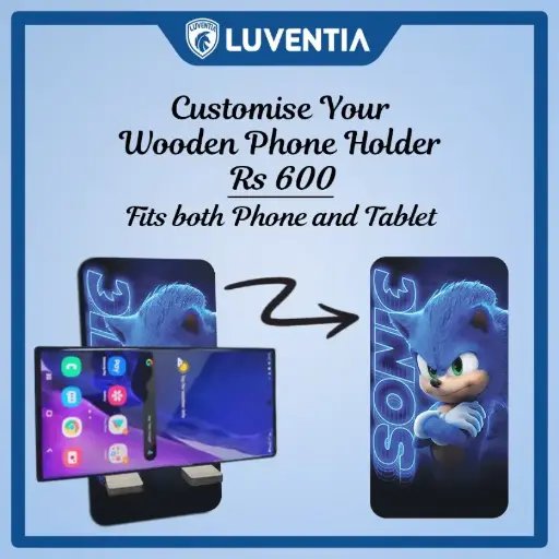 Phone Holder UV - Cartoon - sonic logo