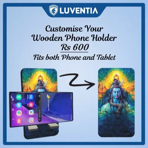 Phone Holder UV - Hindu - shiv trio colour