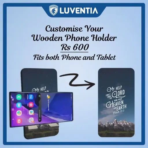 Phone Holder UV - CHRISTIAN- My Help comes from the Lord