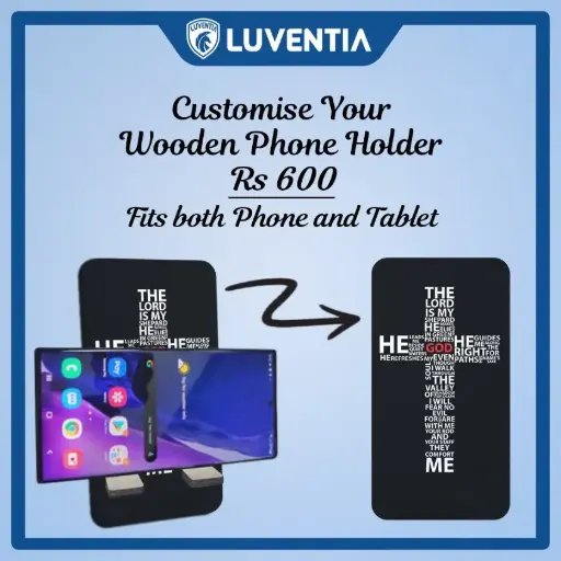 Phone Holder UV - Christian - The Lord is my Shepard