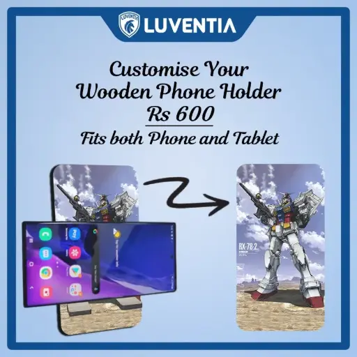 Phone Holder UV - Anime - Gundam - White