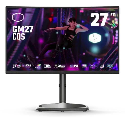 [CS-CMI-GM27-CQS-EK] Cooler Master Monitor  27' 'WQHD 165Hz (170Hz/OC) 1500R VA EU+UK 