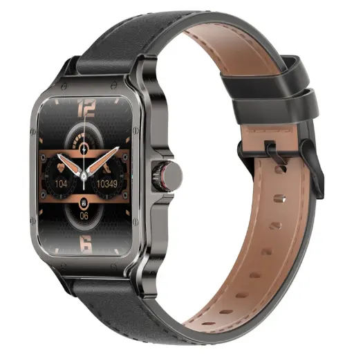 [CS-XWATCH-RM.BLACK] Promate ActivLife™ Curved AMOLED Screen Smartwatch with BT Calling - RM