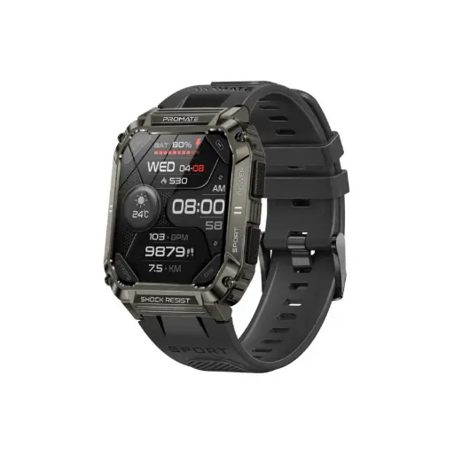 [CS-XWATCH-S19.BLACK] Promate ActivLife™ Smartwatch with Wireless BT Calling