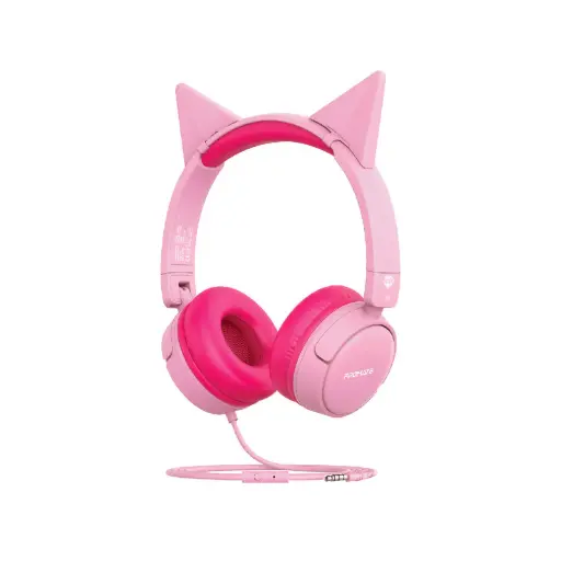 [CS- JEWEL HEADSET] Promate HD Stereo KidSafe Wired Headset JEWEL (Blue / Pink)