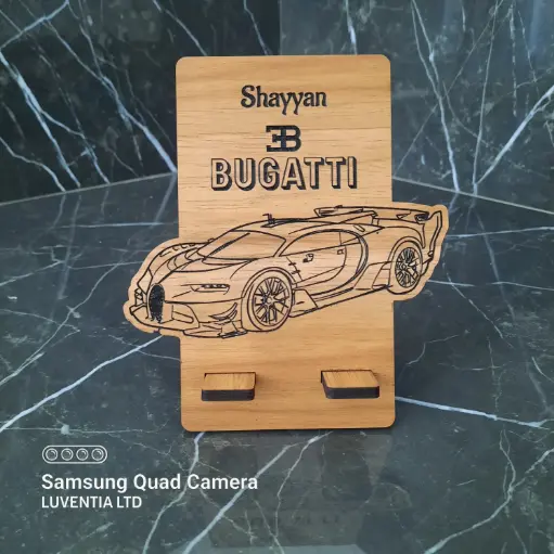 Phone Holder Engraving - Car - Bugatti