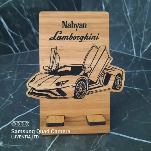 Phone Holder Engraving - Car - Lamborgini
