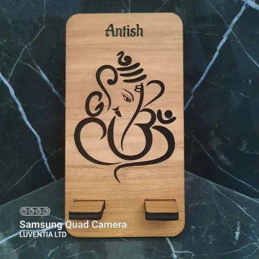 Phone Holder Engraving - Ganesh