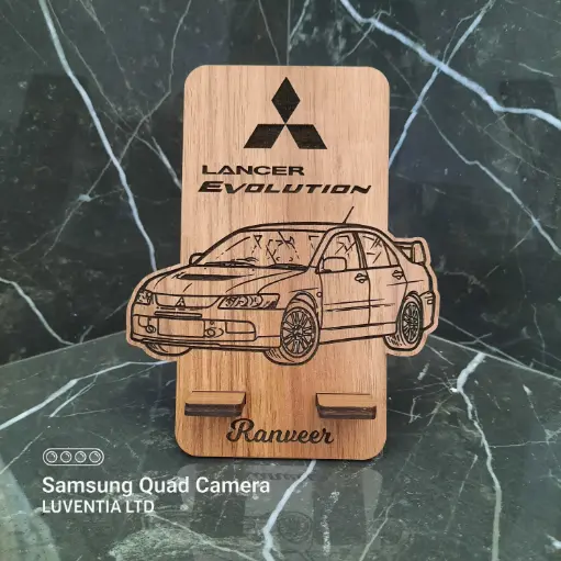 Phone Holder Engraving - Mitsubishi
