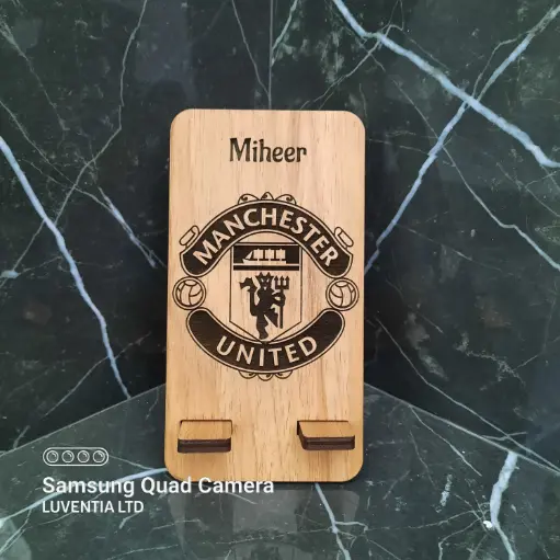 Phone Holder Engraving - Manchester United