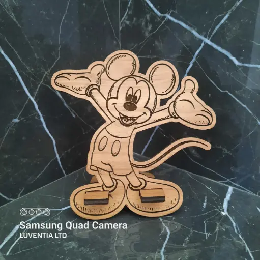 Phone Holder Engraving - Mickey Mouse