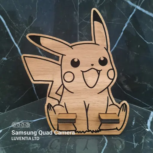 Phone Holder Engraving - Pikachu