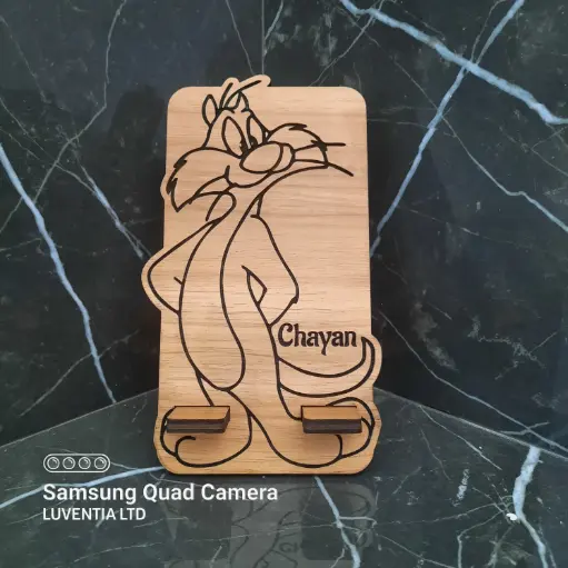 Phone Holder Engraving - Silveste gros minnet