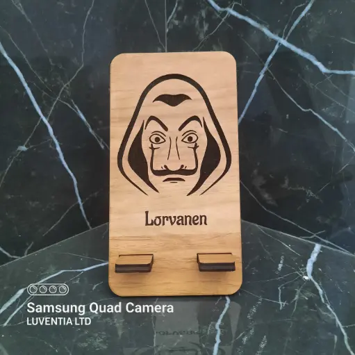 Phone Holder Engraving - Casa De Papel