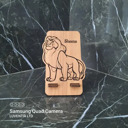Phone Holder Engraving - Simba 
