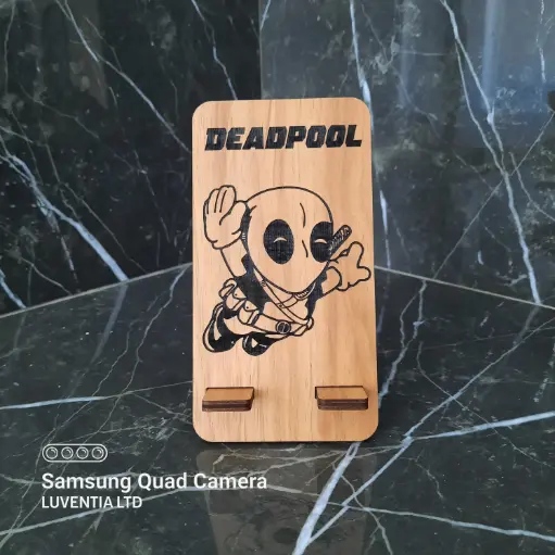 Phone Holder Engraving - Deadpool