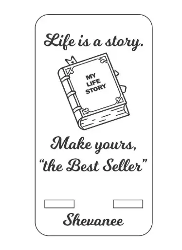 Phone Holder Engraving - Life is a Story