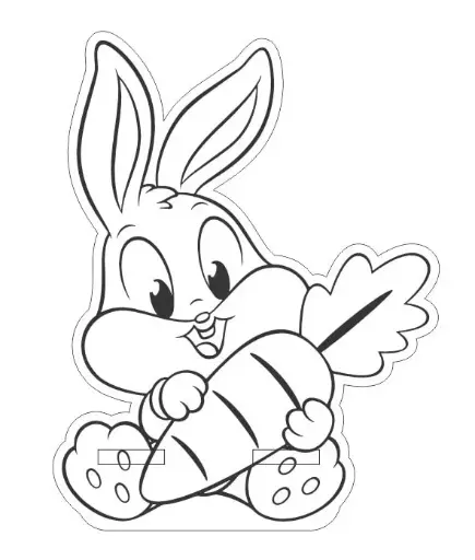 Phone Holder Engraving - Baby Bugs Bunny