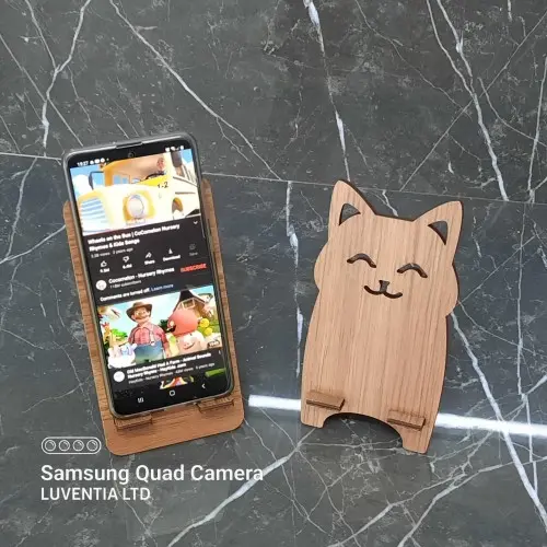 Phone Holder Engraving - Cat cut